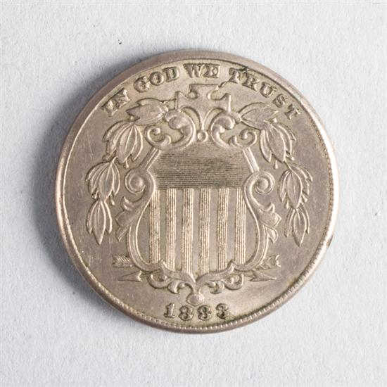 United States Shield nickel five cent 137466