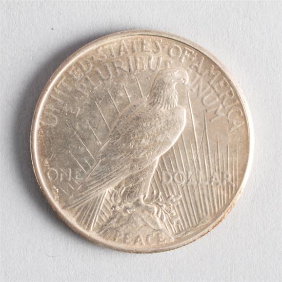 United States Peace silver dollar 137474