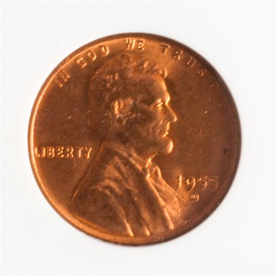 United States Lincoln cent 1955D 13747c