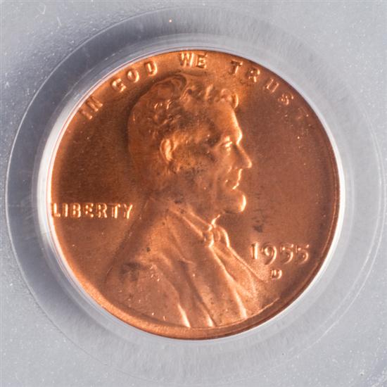 United States Lincoln cent 1955D