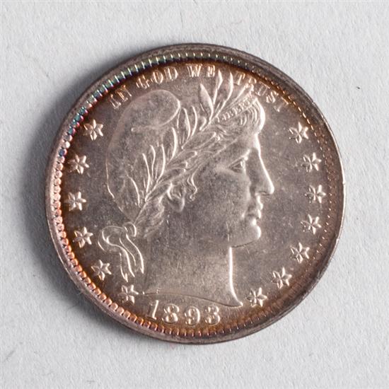 United States Barber silver quarter 13748a