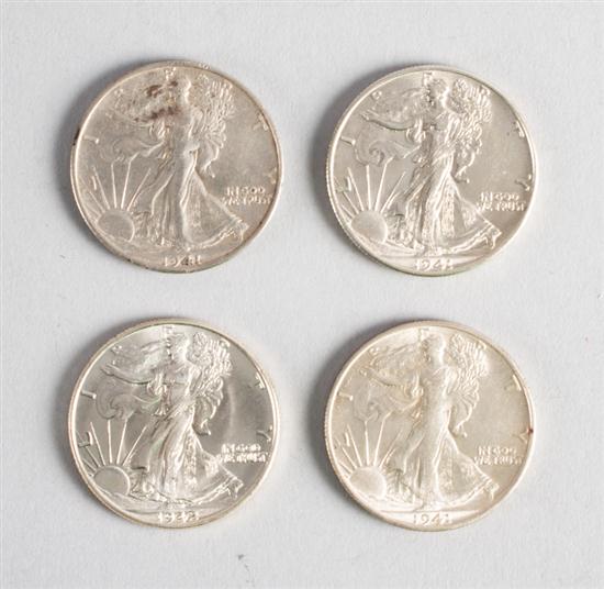 Four United States Walking Liberty 13749b