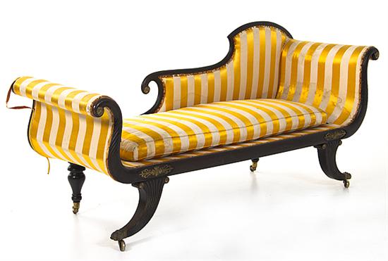 Regency painted upholstered sofa 137566