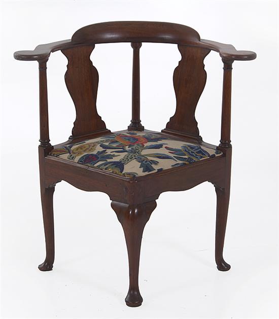 George III style walnut round-about