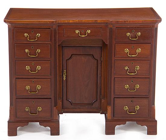 George III mahogany kneehole desk 137568