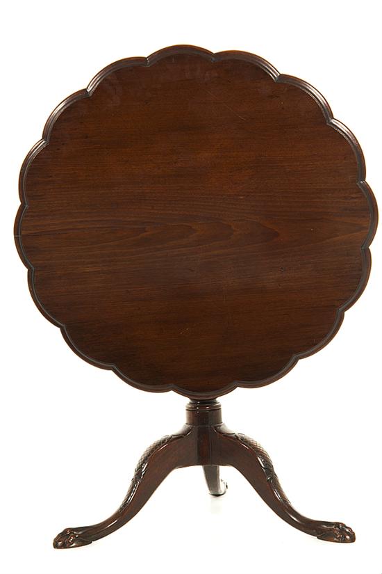 George III Chippendale carved mahogany