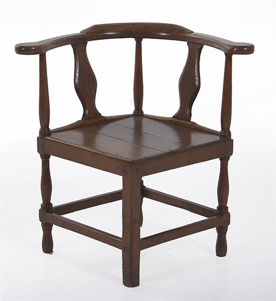 George II elm roundabout chair 1375bf