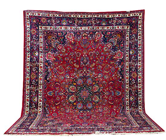 Persian Mashed carpet 9 9 x 13 2  1375cb