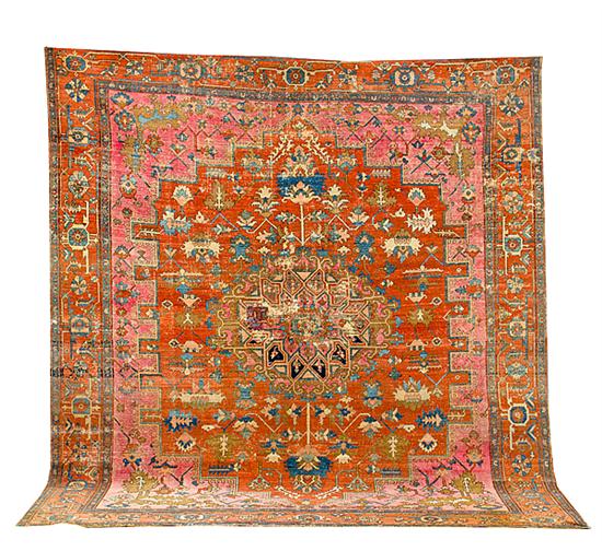 Antique Persian Serapi carpet circa 1375d1