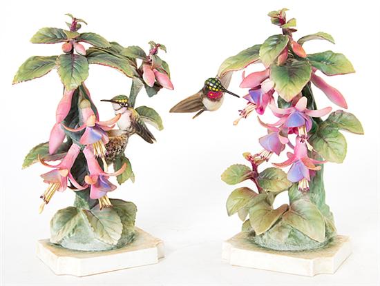 Pair Royal Worcester Dorothy Doughty 1375f1