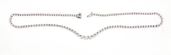 Diamond set gold Riviera necklace 1375fd