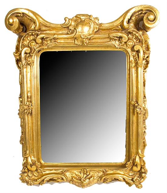 Continental carved giltwood mirror 13764b