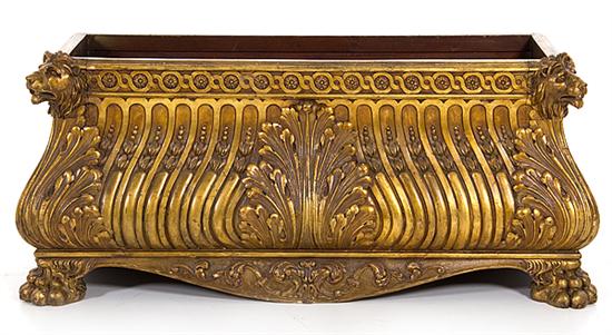 Continental carved giltwood jardiniere
