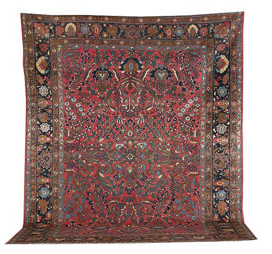 Antique Persian Lilihan carpet