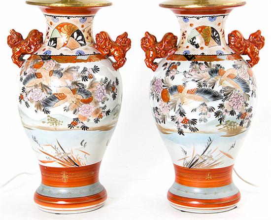 Pair Japanese Kutani porcelain 137699