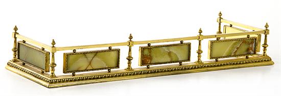 Classical style brass and onyx 1376b5