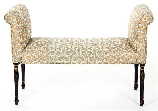 Sheraton style painted and upholstered 1376e0