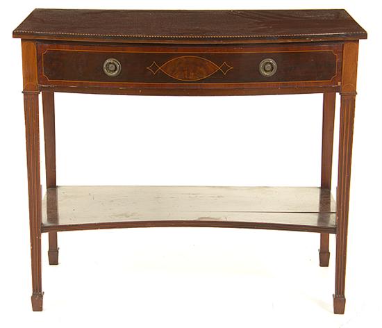 Regency style inlaid mahogany server