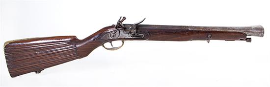 Continental engraved brass-mounted flintlock