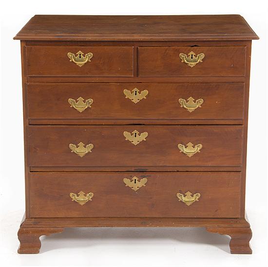 Chippendale walnut chest of drawers 137723