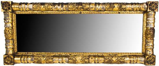Classical giltwood overmantel mirror