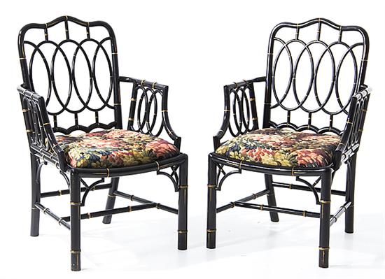 Pair Chinese Chippendale style 13772b