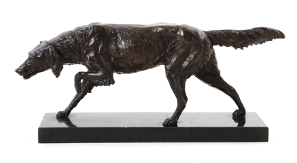 Bronze sculpture of hunting dog 137850