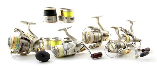 Collection of Shimano open-face