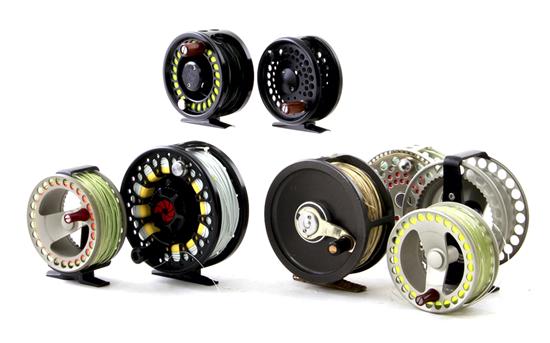 Collection of fly reels Nautilus