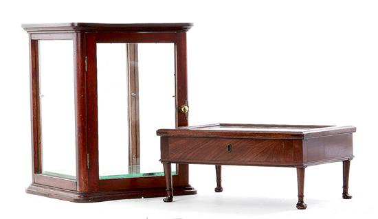 Mahogany tabletop display cases 137897