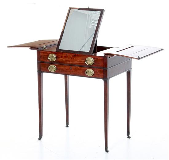 George III mahogany dressing table