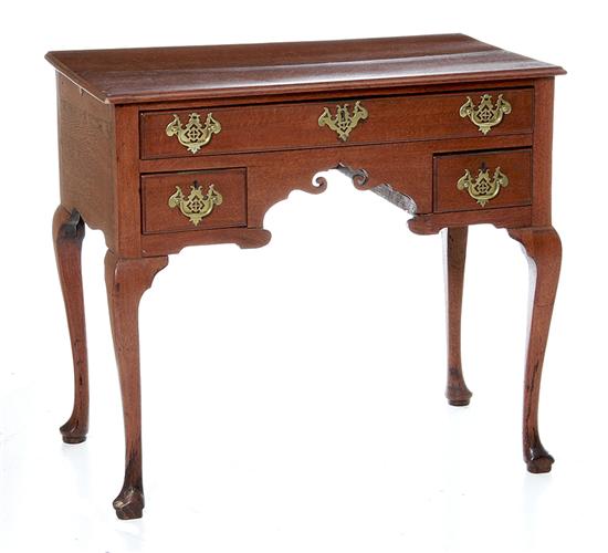 George II style oak lowboy mid