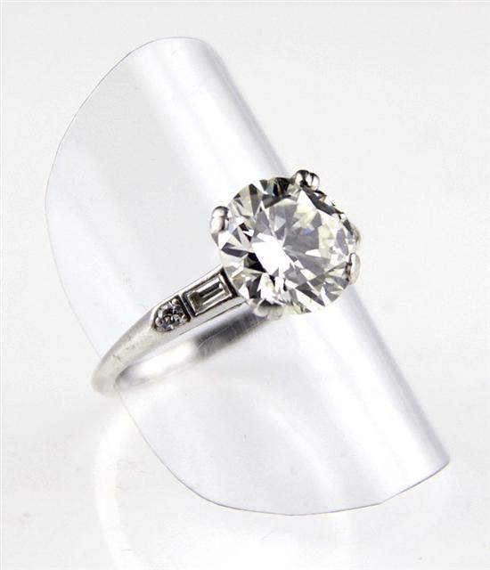 Diamond and platinum ring 3 0ct 1378e7