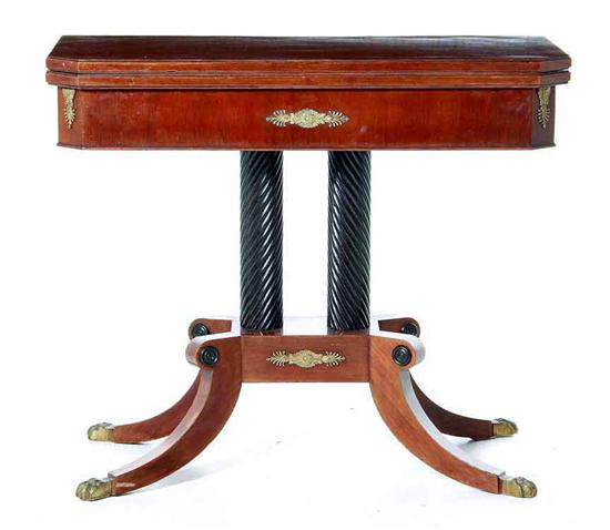 Regency style mahogany games table 137907