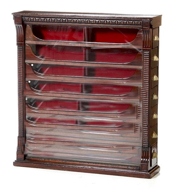 Victorian mahogany collector's