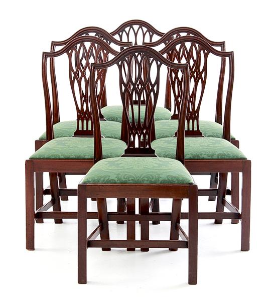 Set of six Chippendale style mahogany 137912