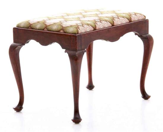 Queen Anne style mahogany footstool 13791c