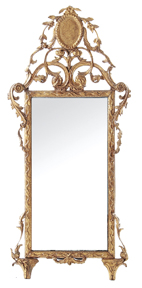 Louis XV Rococo giltwood mirror 13793c