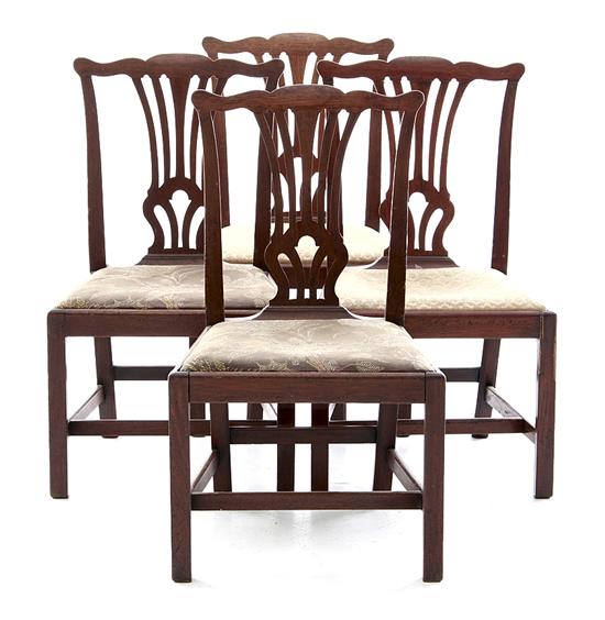 Set of four George III mahogany 13794a