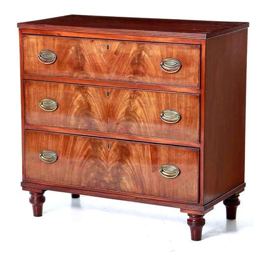 Regency style mahogany chest of 13794b