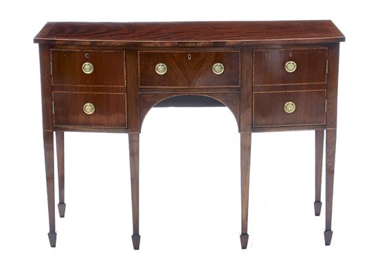 George III style inlaid mahogany