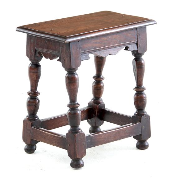 William & Mary joint stool early