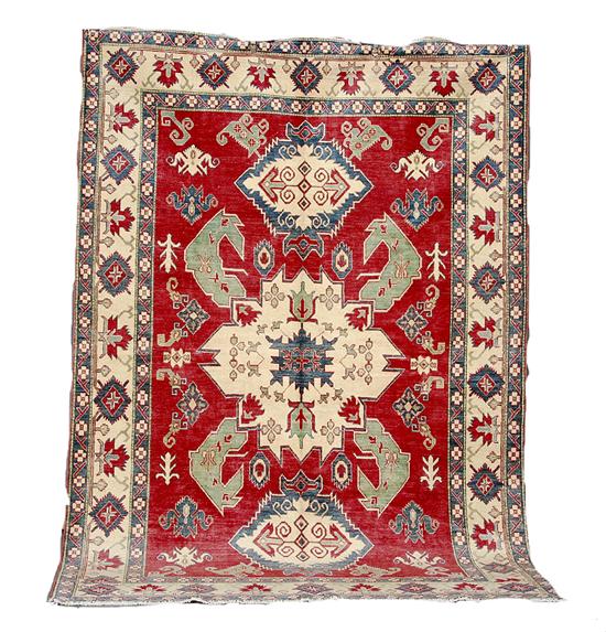 Afghan Kazak carpet 7 5 x 10 8  13799b