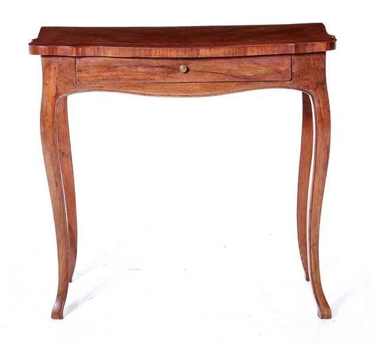 Italian walnut console table late