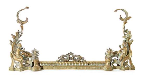 Pair Louis XV style chenets with 1379c9