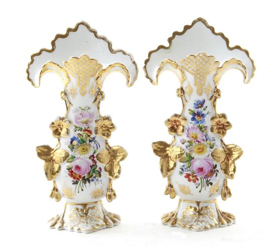 Pair Paris porcelain vases 19th 137a5c