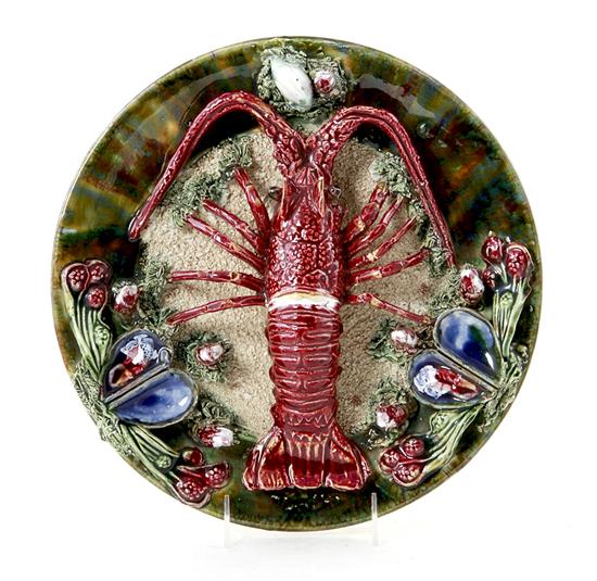 Majolica Palissy style ware lobster