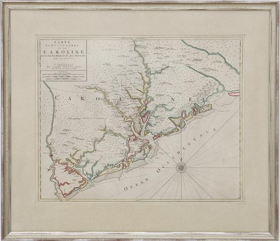 Rare early map of South Carolina 137a70