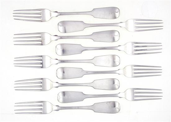 Set of Charleston coin silver forks 137a8f