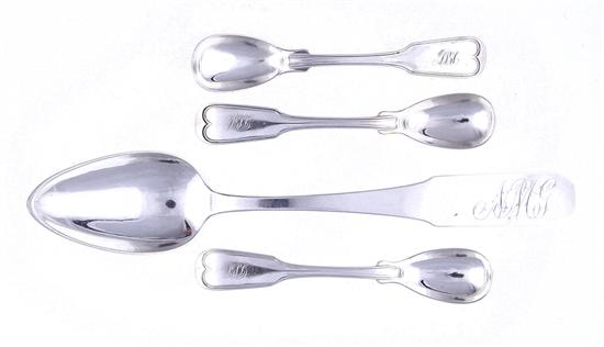 Charleston coin silver spoons Gregg 137a87